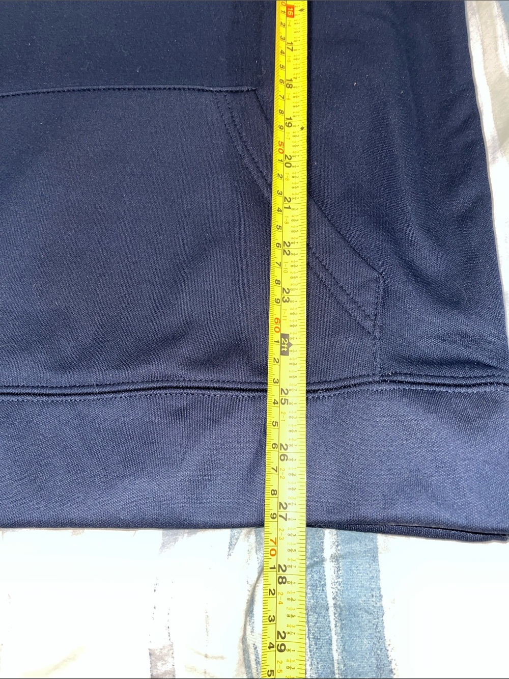 UConn Huskies Navy Blue Pullover Hoodie - Men's Hoodie Medium - Picture 6 of 8